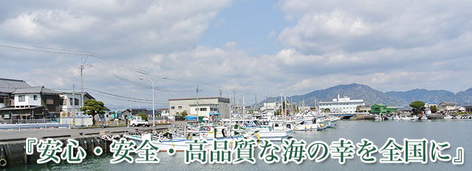 『安心・安全・高品質な海の幸を全国に』